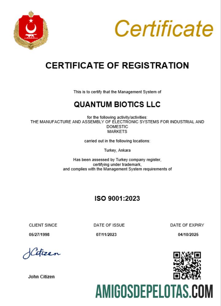 Certificado de registro comercial da Turquia em branco modelo Word e PDF